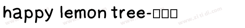 happy lemon tree字体转换